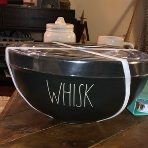 Rae Dunn black Set Of 3 bowls